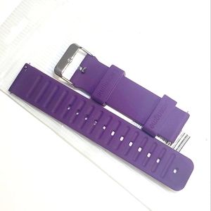 #F New In Package Soft Silicone Replacement Watch Strap Wristband Ladies Purple